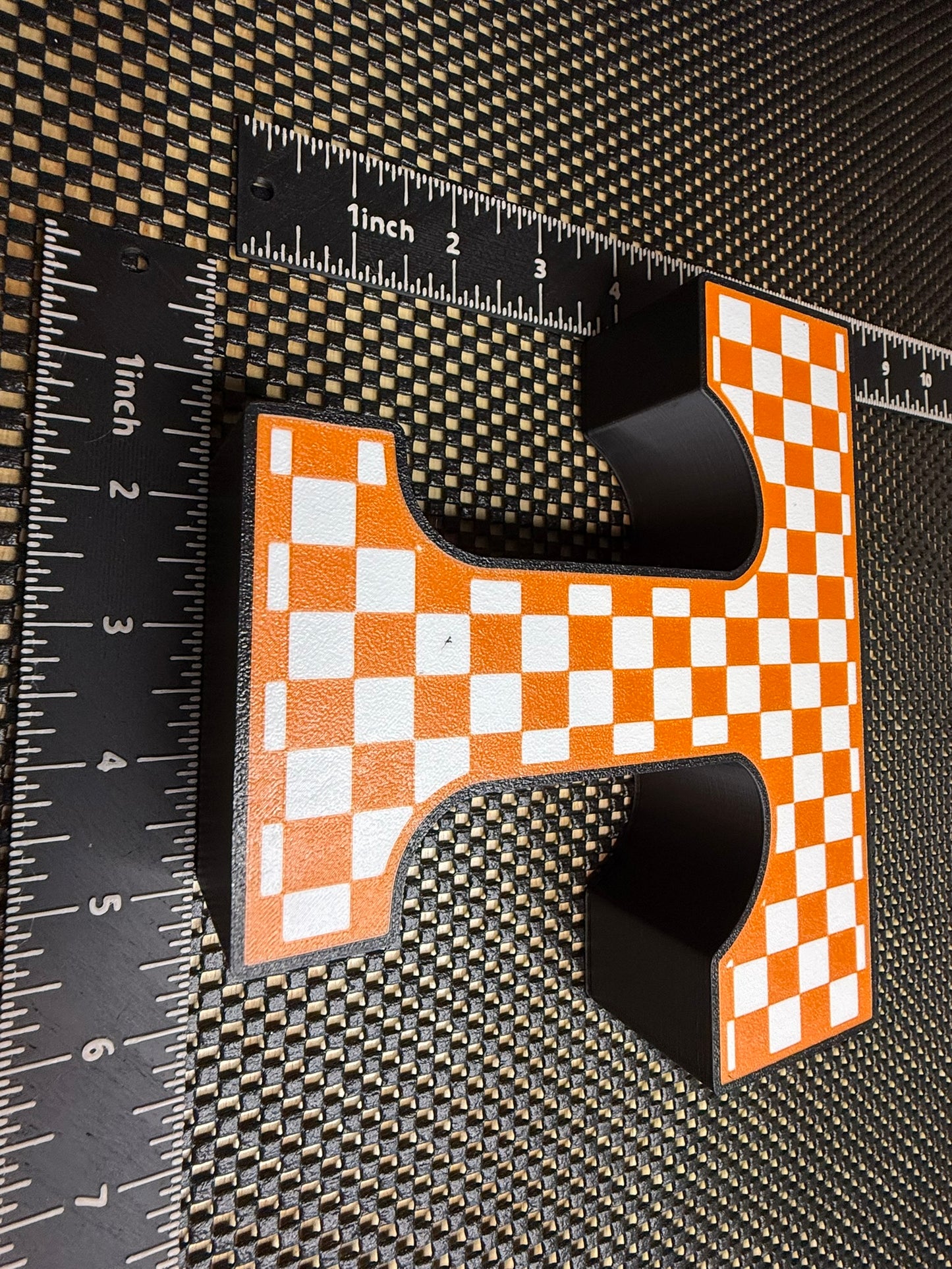 Checkered Power T from Tennessee - Classic University of Tennessee Sign
