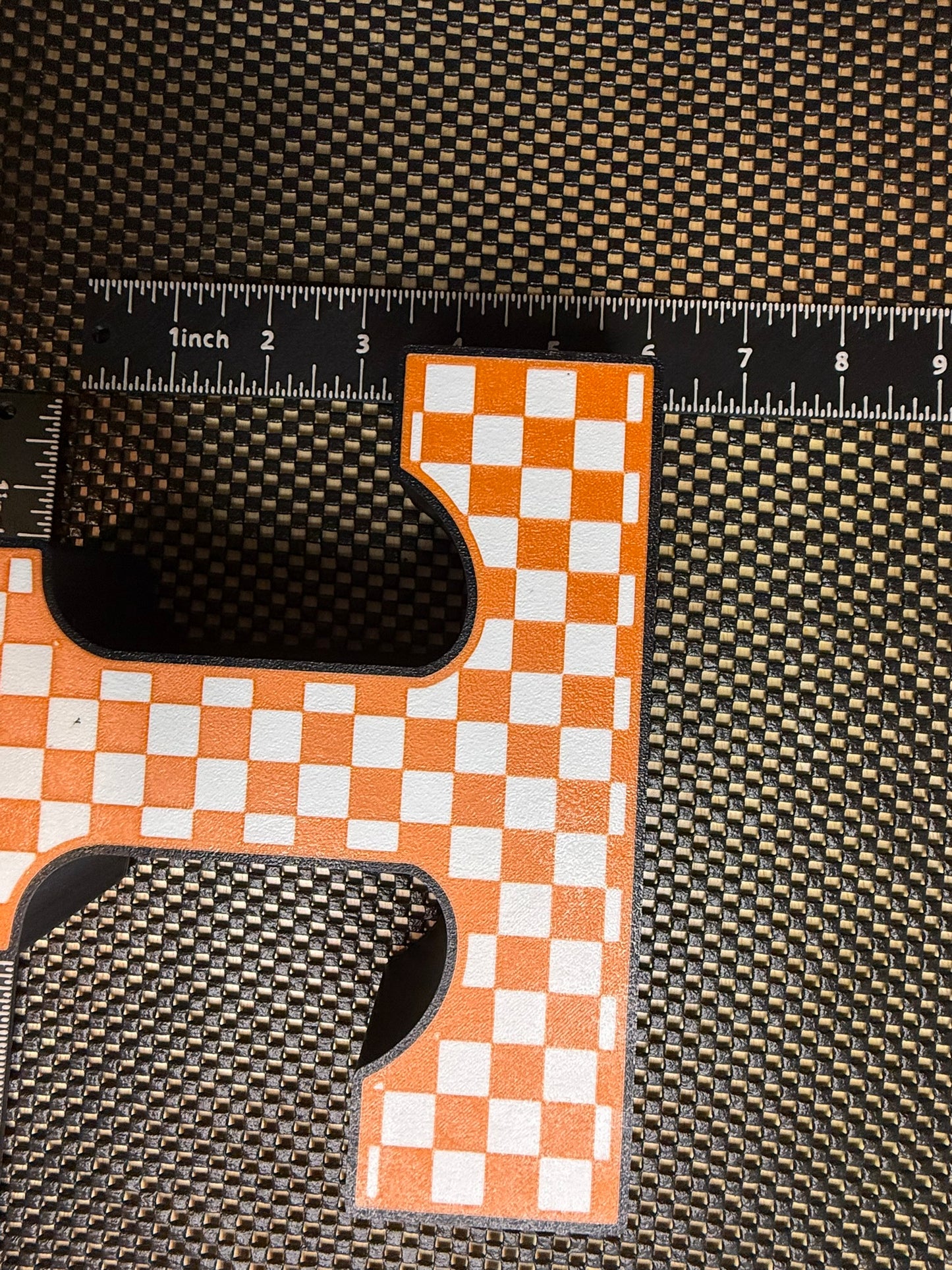 Checkered Power T from Tennessee - Classic University of Tennessee Sign