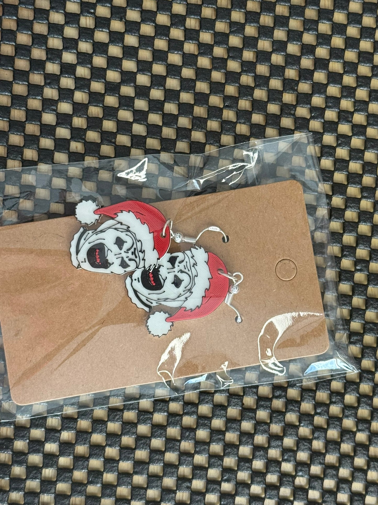 Art the Clown X-Mas Earrings - Terrifier Inspired Creepy Clown Jewelry