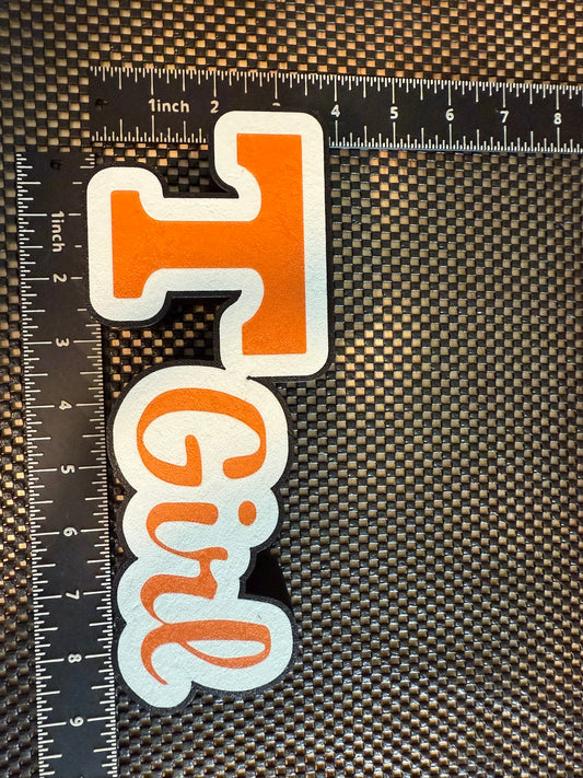 T-Girl Sign: 3D-Printed Tennessee Vols Decor