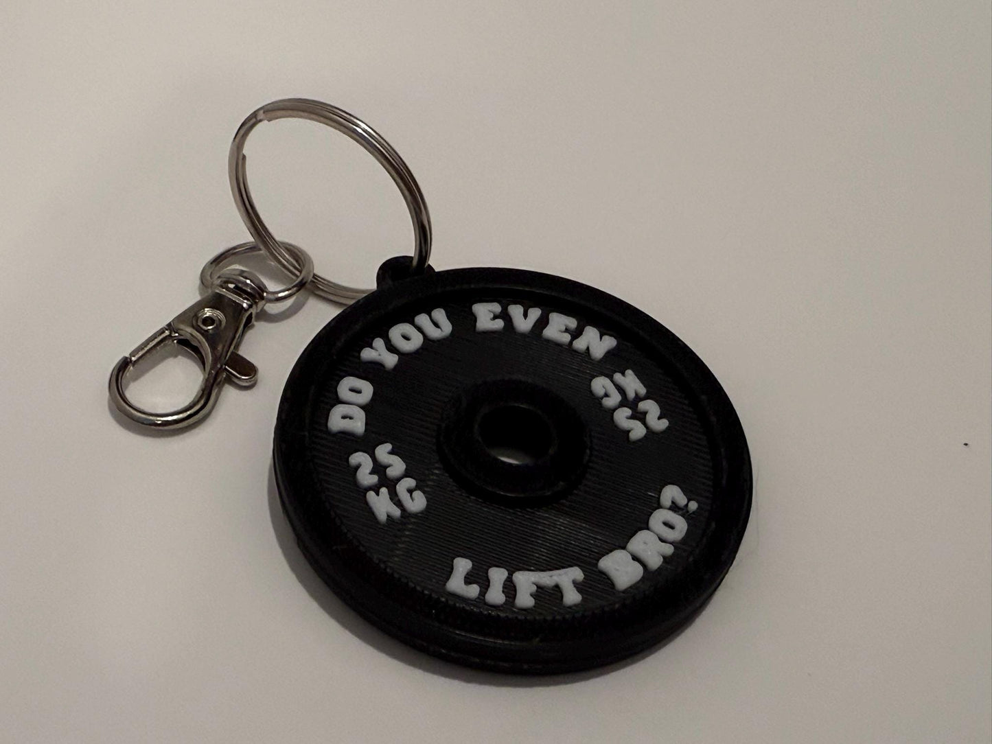 Do you even lift Bro? Weight Plate Key Chains - Double sided