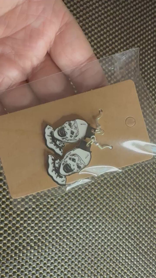 Art the Clown Earrings - Terrifier Inspired Creepy Clown Jewelry