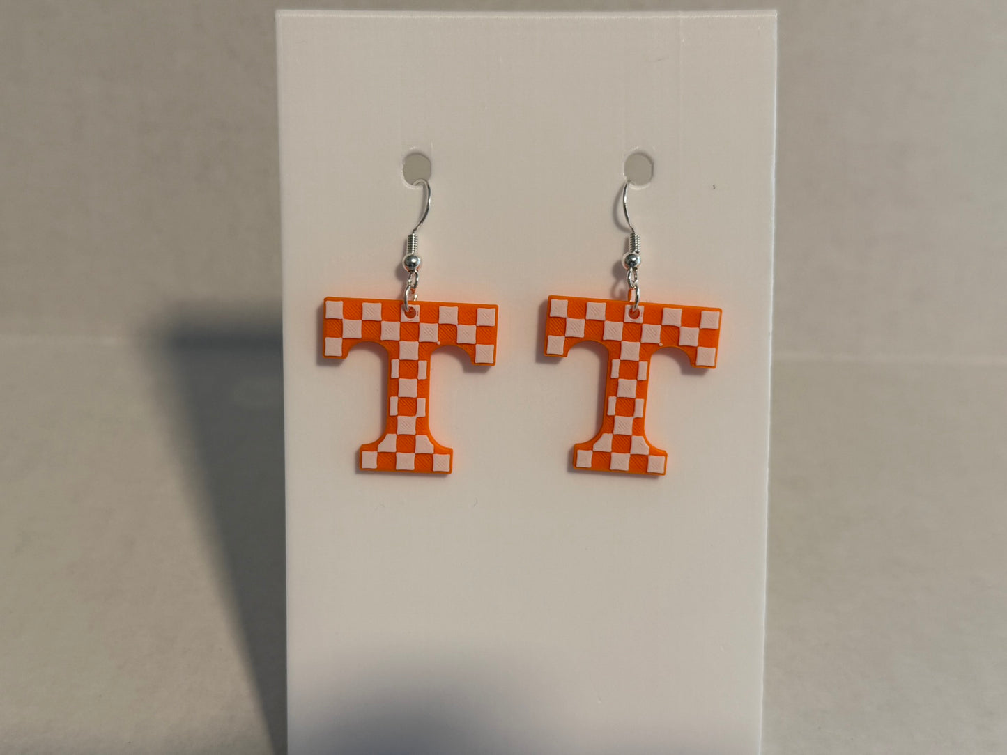 Show Your Tennessee Pride with 3D Printed Power T Earrings! Small